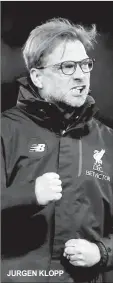  ??  ?? JURGEN KLOPP