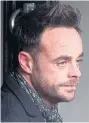  ??  ?? Ant McPartlin is in rehab