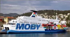  ?? (Photo Jean-François Ottonello) ?? Moby renonce à la Corse au départ de Nice et cherche une solution de repli.