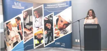  ?? —photo Charles Durocher ?? The Prescott-Russell Employment Services Centre (PRESC) unveiled the analysis results regarding the Centre’s impact on clients during fiscal year 2021-2022.
