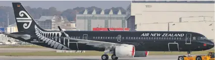  ??  ?? Air New Zealand’s first Airbus A321neo