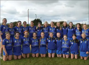  ??  ?? The Carnew Emmets under-14 camogie team who defeated Aughrim in the league decider last weekend.