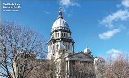  ?? RICH HEIN/SUN-TIMES ?? The Illinois State Capitol on Feb. 10.