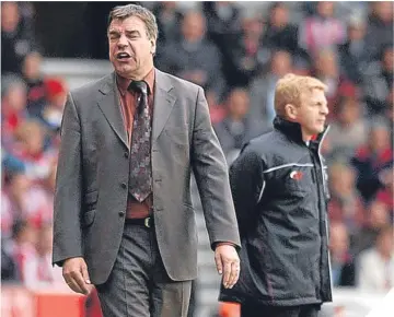  ??  ?? Sam Allardyce and Gordon Strachan, seen in 2003, could be facing each other again.