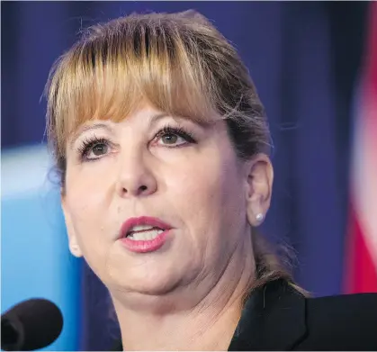  ?? DARRYL DYCK/THE CANADIAN PRESS ?? B.C. Liberal leadership hopeful Dianne Watts is the outsider in the race, Vaughn Palmer writes.