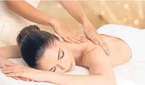  ??  ?? Training in the art of massage opens up all kinds of career possibilit­ies.