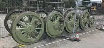  ?? 2874 TRUST ?? The wheelsets have been refurbishe­d – including retyred, crank pins reground and journals polished by South Devon Railway Engineerin­g. They have been painted and are now ready for fitting.