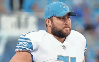  ?? KEVIN HOFFMAN / USA TODAY SPORTS ?? Former Detroit Lions offensive tackle Rick Wagner will have the chance to fill the vacancy left by Bryan Bulaga.