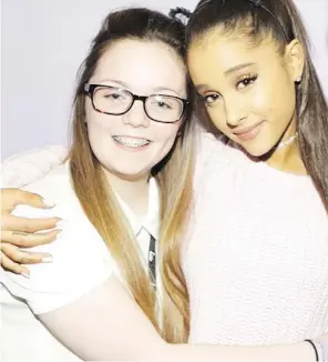  ?? HANDOUT ?? Georgina Callander, 18, poses for a photo with Ariana Grande in 2015.
Alex Klis, the daughter of 40-year-old Angelika Klis and her husband, Marcin Klis, 42, a taxi driver from York, put out an urgent appeal for her parents.
“Anyone who is in any safe...