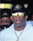  ?? KIRBY LEE/USA TODAY SPORTS ?? Colorado football coach Deion Sanders finished his first season in Boulder with a 4-8 record.