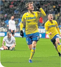  ??  ?? Patrick Bamford of Leeds United celebrates his goal