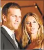  ?? Associated Press file photo ?? Tom Brady and Gisele Bundchen