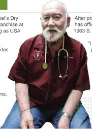  ??  ?? Dr. Leo Land, 82, closed his practice Sept. 19 at Chaparral Veterinary Clinic, 1963 S. Arizona Ave., after 47 years in the same location. Photo By Blake Herzog/Yuma Sun