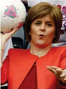  ??  ?? Iceland fan: Nicola Sturgeon