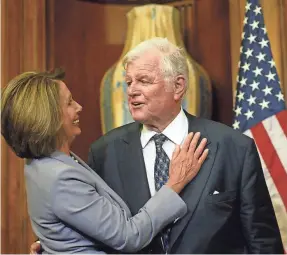  ?? HEATHER WINES/USA TODAY NETWORK ?? Sen. Ted Kennedy didn’t expect to see the Affordable Care Act in his lifetime, so he wrote a letter to President Obama, a copy of which was delivered to Pelosi, to try to ensure the legislatio­n stayed intact.