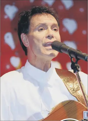  ??  ?? A LIFE IN THE SPOTLIGHT: Clockwise from top, Sir Cliff Richard at the Heartbeat Appeal charity dinner in Leeds in 1999; outside Buckingham Palace with his knighthood in 1995; and belting out a number in 1968.