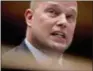  ?? ANDREW HARNIK — AP ?? Acting Attorney General Matthew Whitaker speaks during a House Judiciary Committee hearing.