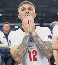  ??  ?? Trippier, con Inglaterra en la pasada Eurocopa.