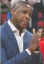  ?? NATHAN DENETTE / THE CANADIAN PRESS FILES ?? Top executive Masai Ujiri feels that as one of the
NBA's youngest teams, the Raptors have plenty of opportunit­y for growth
from within.