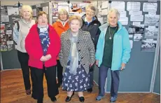  ??  ?? Taking in the fascinatin­g exhibition are, from left: Jan Williams, Anne Gillie, Anne Norwell, May McGugan, Jean Smith and Margaret Gray. 06_a48Lochgai­rExhibitio­n01