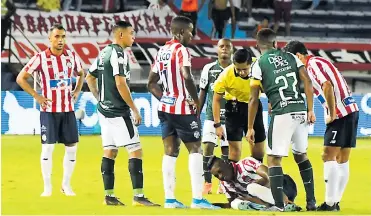  ?? ARCHIVO ?? Imagen del juego entre Junior y Deportivo Cali, en el estadio Metropolit­ano, por la fecha 16 de la Liga II.