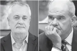  ?? Foto: EFE ?? Die Ex-PSOE-Größen José Antonio Griñán und Manuel Chaves.