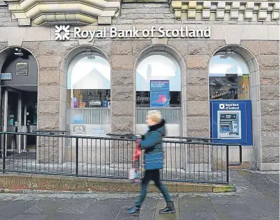  ??  ?? Age Scotland has called on banking chiefs to consider sharing branches to avoid closures