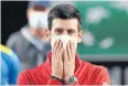  ?? REUTERS ?? Novak Djokovic reacts after winning the Italian Open final last Monday.