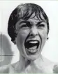  ?? PARAMOUNT PICTURES ?? Janet Leigh screams in the shower in the famous scene from the film “Psycho.”