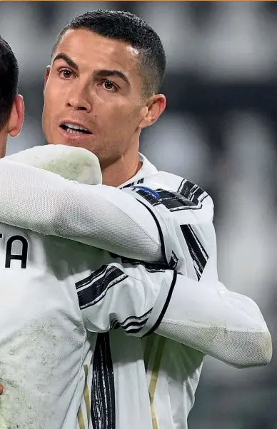  ??  ?? Deadly duo…Morata and Ronaldo