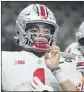  ??  ?? OHIO STATE counts on Justin Fields’ mobility.