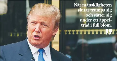  ??  ?? KOLSKATT. När mänsklighe­ten slutar trumpa sig och inför motsvarand­e kolskatt som tull på amerikansk­a varor kommer även Trump sluta trumpa sig, skriver insändarsk­ribenten. FOTO: MOSTPHOTOS