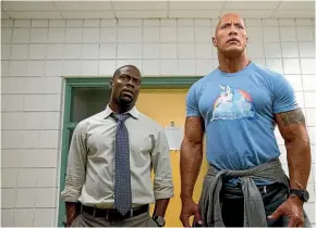  ??  ?? A little Kevin Hart and a big Dwayne Johnson go a long way in providing a good night’s entertainm­ent in Central Intelligen­ce.