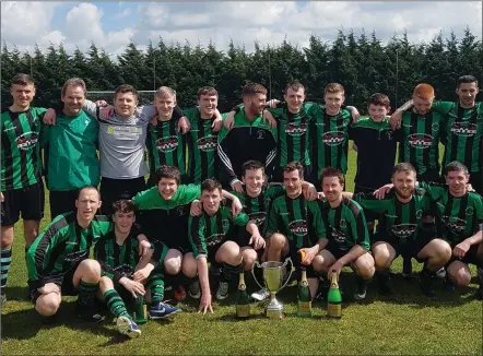  ??  ?? Albion Rovers with the Division 2 trophy.