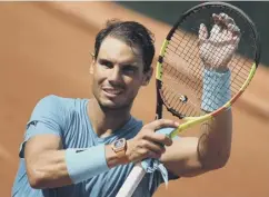  ??  ?? 0 Rafael Nadal celebrates his straight-set win over Guido Pella.