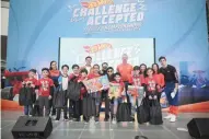  ??  ?? KIDS ON THE ROLL. Mom-and-son tandem Aimee Lorraine and Keith Lee are champions at the Hot Wheels South East Asia Championsh­ip Junior Division, winners of the fashion contest pose for a photo, and the Electro Groovers group show off their awesome dance moves