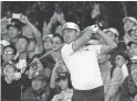  ??  ?? Xander Schauffele tees off during the HSBC Champions on Sunday at the Sheshan Internatio­nal Golf Club in Shanghai.