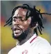  ??  ?? HAIR-RAISING: Lerato Chabangu of Moroka Swallows failed to lift his team last night