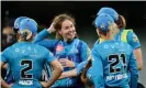  ?? Photograph: Mark Brake/Getty Images ?? Amanda-Jade Wellington of the Adelaide Strikers celebrates one of her five wickets in the WBBL eliminator against Brisbane Heat.