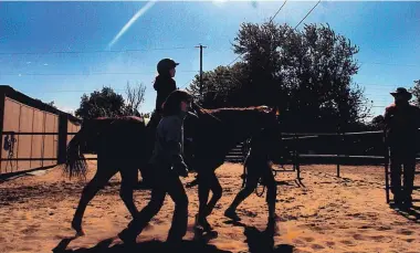  ?? JOURNAL FILE PHOTO ?? Cloud Dancers is an Albuquerqu­e-based recreation­al horsemansh­ip program founded in 1982 for people with disabiliti­es.