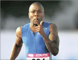  ?? PICTURE: BACKPAGEPI­X ?? SPRINT STAR: Commonweal­th Games 100m gold medalist, Akani Simbine.