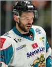  ??  ?? Belfast Giants captain Blair Riley was on form