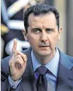  ??  ?? Sanctions: Syrian leader Bashar al-Assad, father of Zein