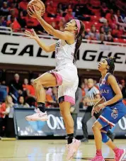  ?? [PHOTO BY BRYAN TERRY, THE OKLAHOMAN] ?? Oklahoma State point guard Loryn Goodwin and the Cowgirls will try to avenge an upset loss to Iowa State on Saturday.