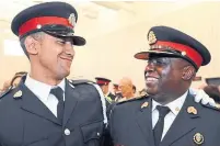  ?? METROLAND FILE PHOTO ?? Peel Region Const. Ryan Andrews, left, who has been on the force five years, is the son of deputy police Chief Marc Andrews.