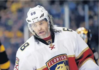  ?? MICHAEL DWYER/AP ?? “I still love the game and still want to get better every day I step on the ice,” Jaromir Jagr says of continuing to play in the NHL.
