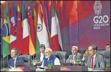  ?? PTI ?? India will host the G20 Summit in New Delhi in September 2023.