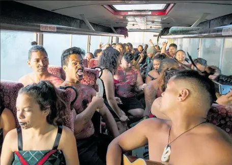  ??  ?? Herald photojourn­alist Mike Scott won the Epson Society and Culture category award for this picture of kapa haka performers.