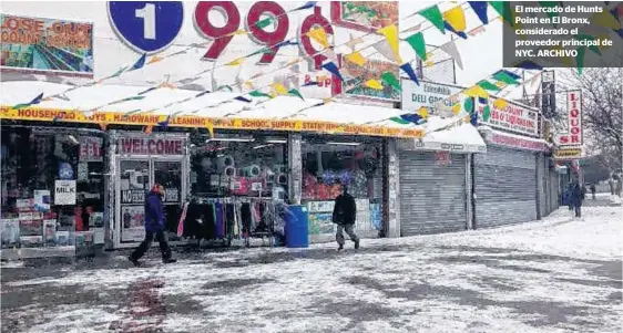  ??  ?? El mercado de Hunts Point en El Bronx, considerad­o el proveedor principal de NYC. ARCHIVO