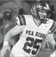  ?? NWA Democrat-Gazette file photo ?? Pea Ridge and linebacker Tristin Brewer will travel to Harrison on Aug. 24 in a nonconfere­nce game.